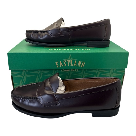 Eastland Classic II Women's Penny‎ Burgundy Leather Loafers Slip-On, Size 7M - Picture 1 of 7